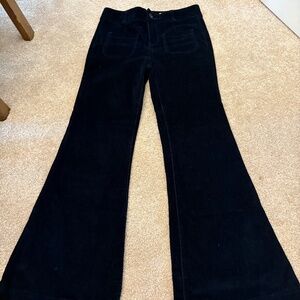 Pilcro And The Letterpress Flare Pants Women's 4 Corduroy Superscript Blue (8)